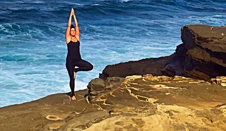 yoga by the sea