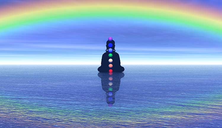 Chakras and rainbow